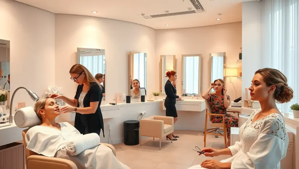 بهترین آرایشگاه زنانه همدان ارایش و فیشال و پاکسازی پوست