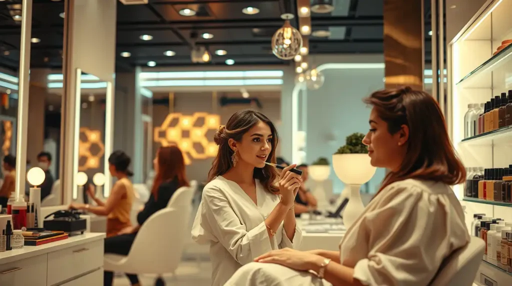 بهترین سالن زیبایی در شیراز سالنی با یک عروس