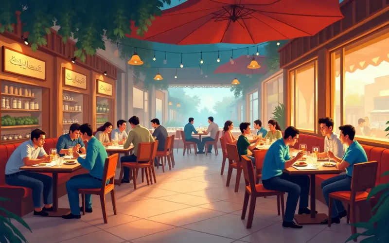 بهترین رستوران های اهواز عکس اصلی تصویر سازی شده